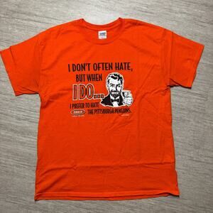 Philadelphia Flyers Smack Apparel Hate Pittsburgh Short Sleeve L Orange T Shirt